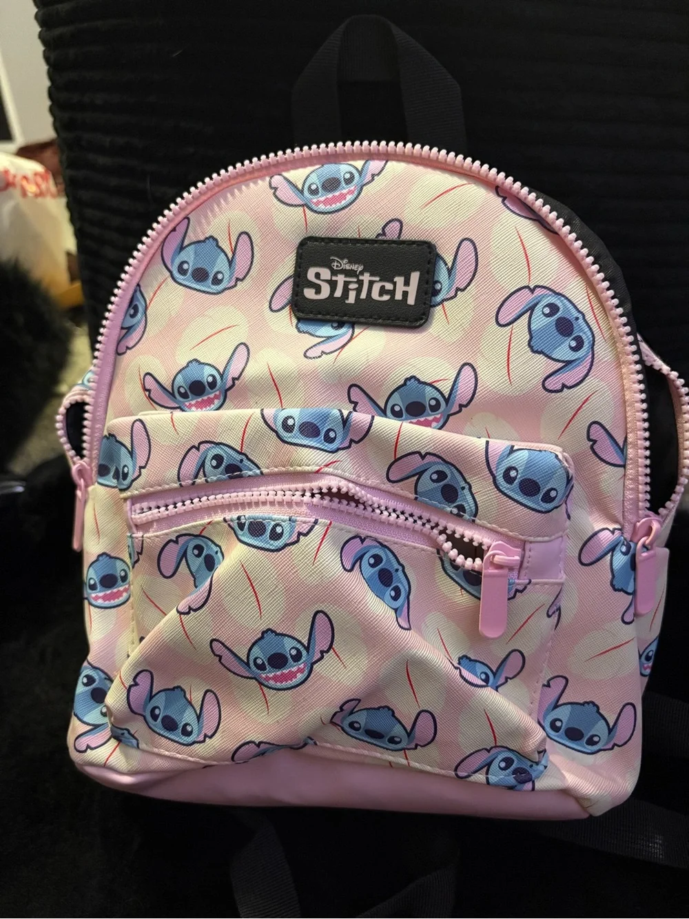 Stitch Disney Pink Kids Mini Backpack